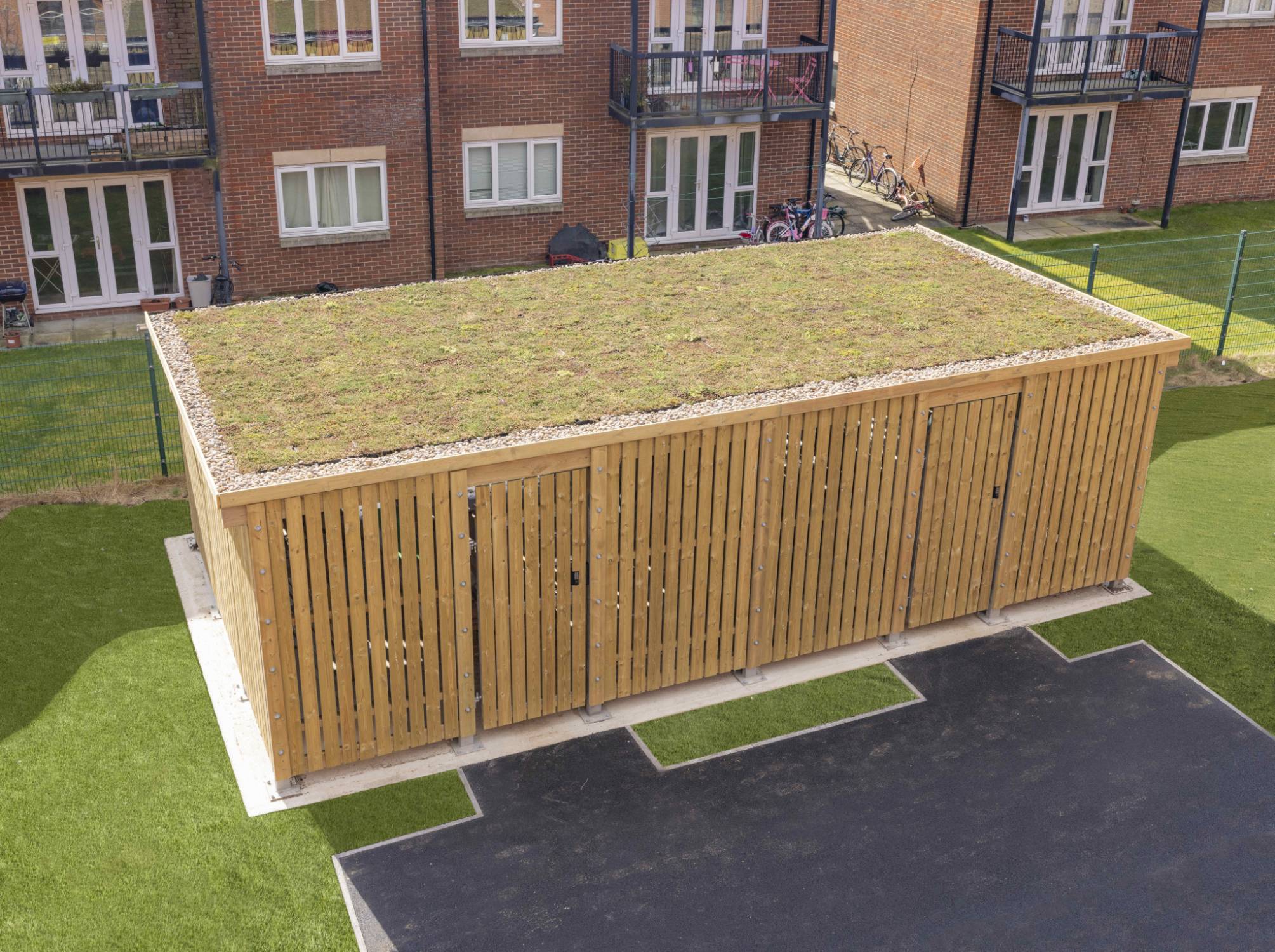 Sheldon Sedum Roof Cycle Shelter