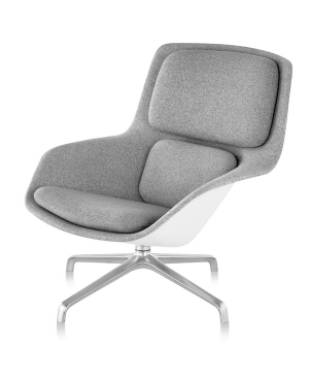 Striad Lounge Chair - Mid-Back - 4-Star Base