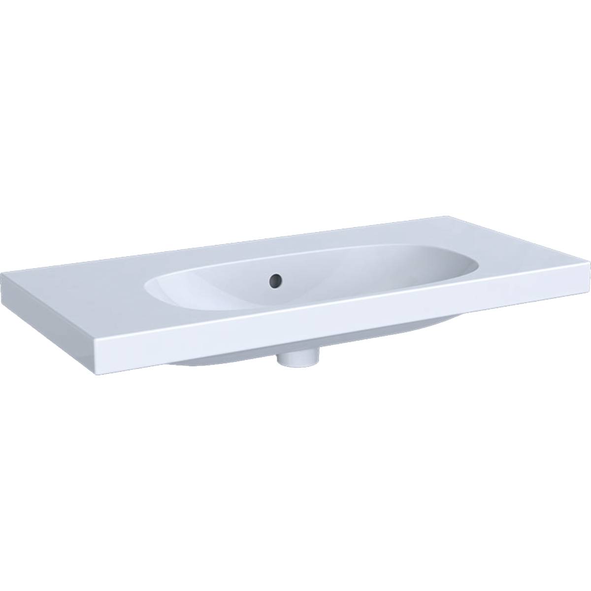 Acanto Washbasin, Small Projection, with Shelf Surface