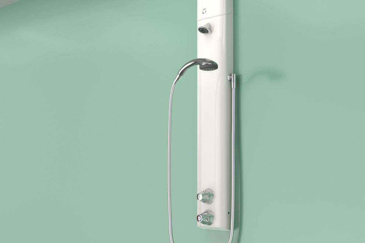 Dual Mode Ligature Resistant Shower Assembly with Dual Controls, VR Head, Detachable Hose and Handset (incl. ILTDU) - Secure or Doc M Accessible Showers