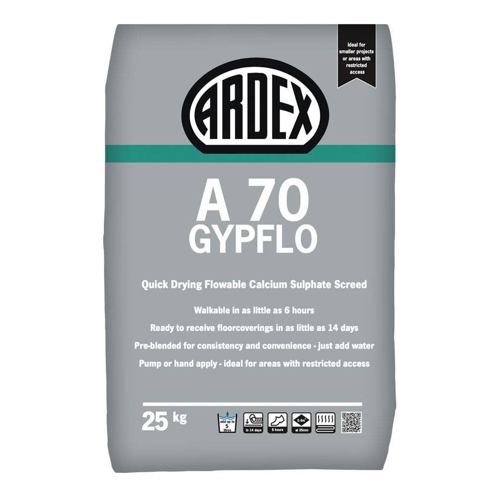 ARDEX A 70 GYPFLO Quick Drying Flowable Calcium Sulphate Screed