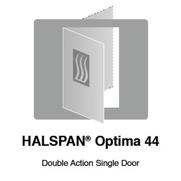 HALSPAN® Optima 44 mm Internal Fire Rated Door Blank - Double Acting Single Doors