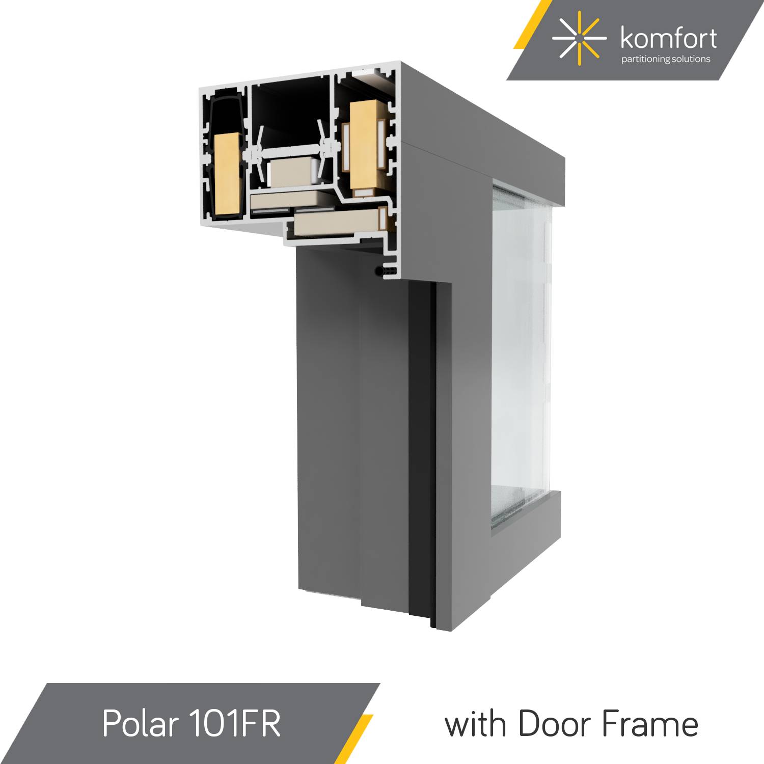 Komfort | Polar 101FR | 30/0 Fire Rated Double Glazed Partitioning