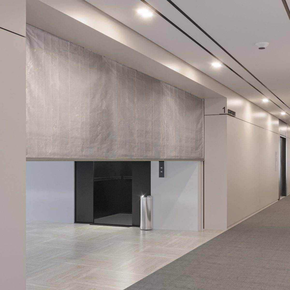 Vertical EW60 - 'Adexon-FC1-EW60' - Fire Curtain