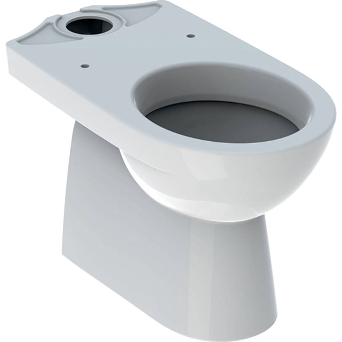 Selnova Floor-Standing WC For Close-Coupled Exposed Cistern, Washdown, Vertical Outlet, Semi-Shrouded