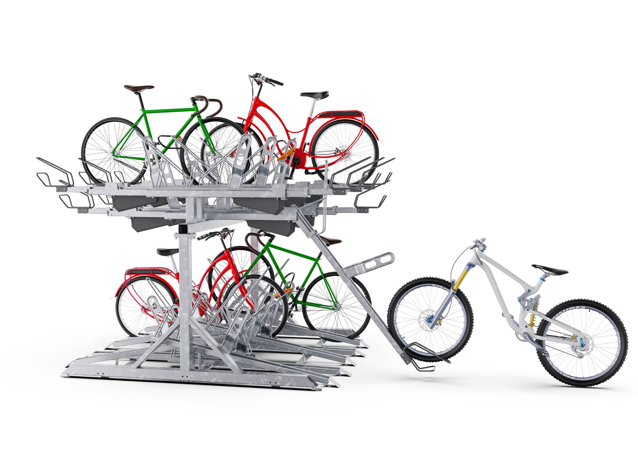 SecurePro Two Tier - Cycle Rack