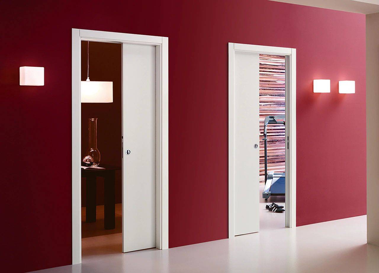 Unilateral Two Single Pocket Doors into the Same Pocket