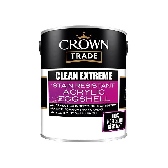 Crown Trade Clean Extreme Durable Acrylic Eggshell