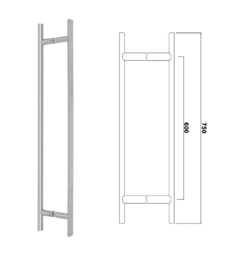 Premium Range Arched Back Pull Handle - Pull Handles (CHEP75) - Pull Handle