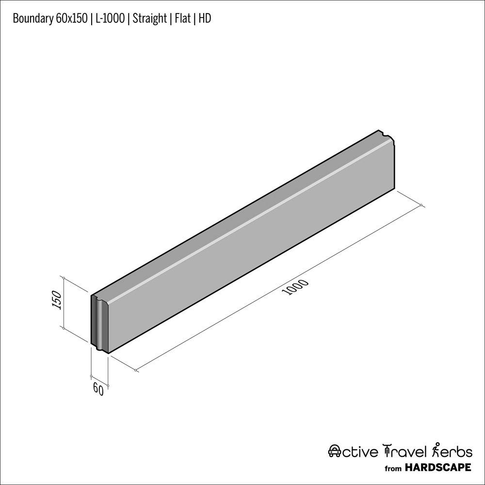 Active Travel Kerb - Boundary - Concrete Kerb