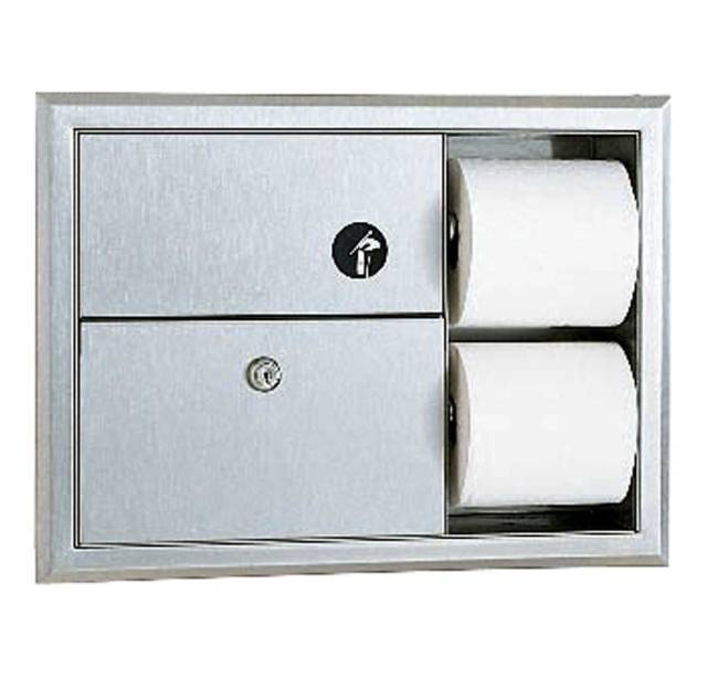 Toilet Tissue Dispenser and Sanitary Napkin Disposal Unit B-3094