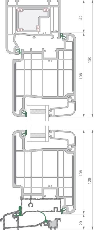 Zendow Neo Residential Door - R7 Open Out