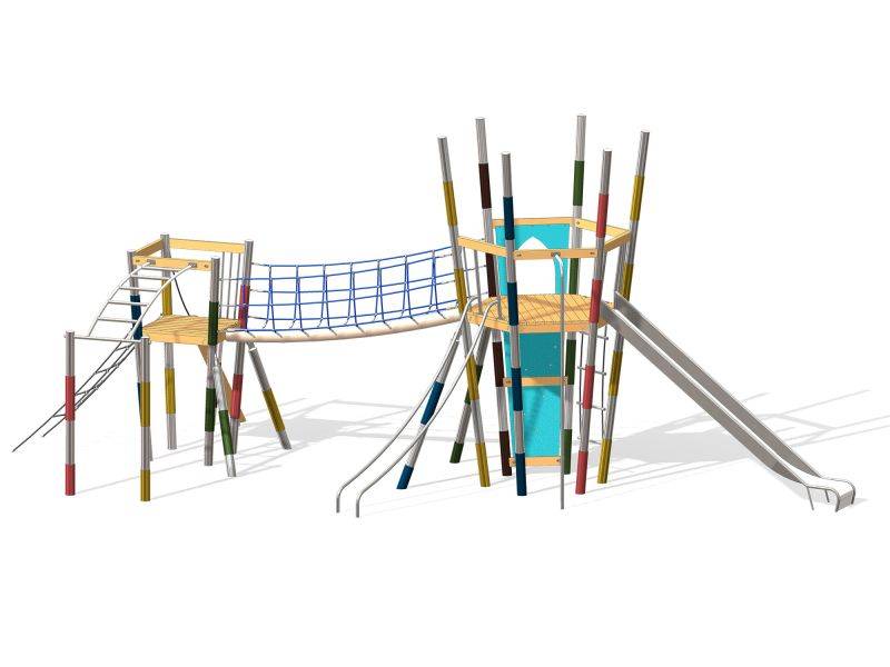 Mikado Beeskow - Children's Multiplay Climbing Frame