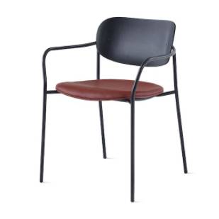 Portrait Chair – with Arms – Upholstered Seat – Wood Back