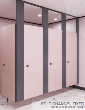 Toilet cubicle - Recessed Pedestal Ceiling Fixed (RC)