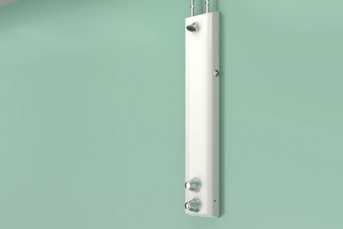 Dual Mode Ligature Resistant Shower Assembly with Dual Controls, VR Head and Detachable Hose & Handset (excl. ILTDU) - Secure ± Assisted Showering