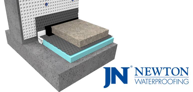 8mm Recycled Type C Cavity Drain Floor Membrane - Newton CDM 508 eco Floor  - 8 mm Recycled Cavity Drain Membrane