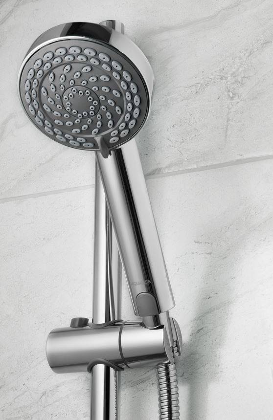 Quartz Classic Smart Divert Exposed Shower With Adjustable Head And Bath Fill
