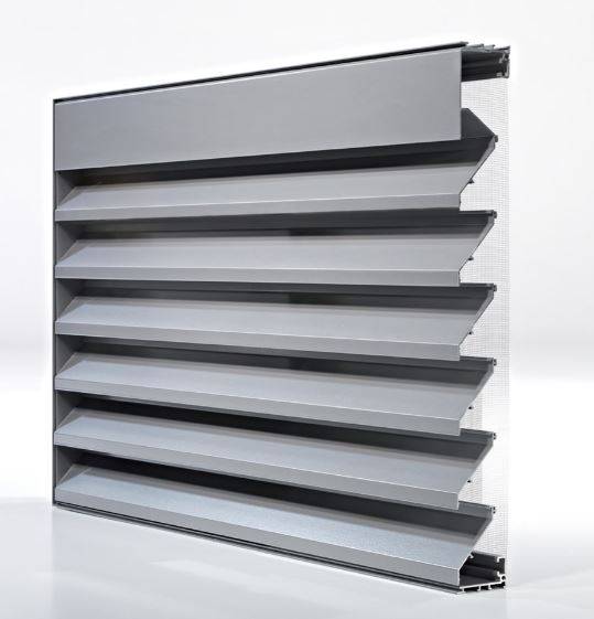 DucoGrille Classic N 50/75S - Recessed Aluminium Wall/ Window Louvres