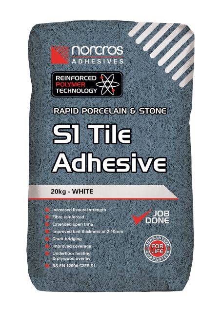 Rapid Porcelain and Stone White S1 Tile Adhesive