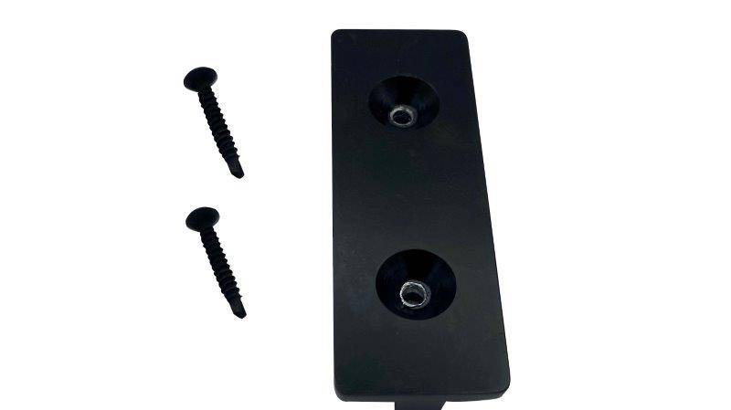 W Clip - Class A Black Aluminium Hidden Fixing Decking Clip with Screws Included.