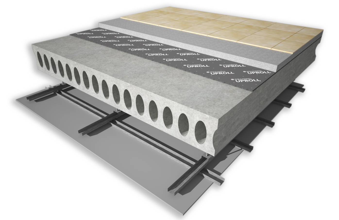 Roll & Uproll Acoustic Floor Insulation - Resilient layer insulation