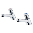 Sandringham 21 - 1/2" Self Closing Pillar Taps - Taps