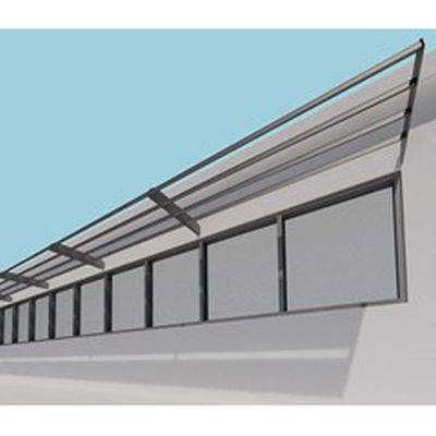Aluminium Brise Soleil - Solar Shading: Shadex 190 Vertical Stack Fixing Within Steelwork - Brise Soleil