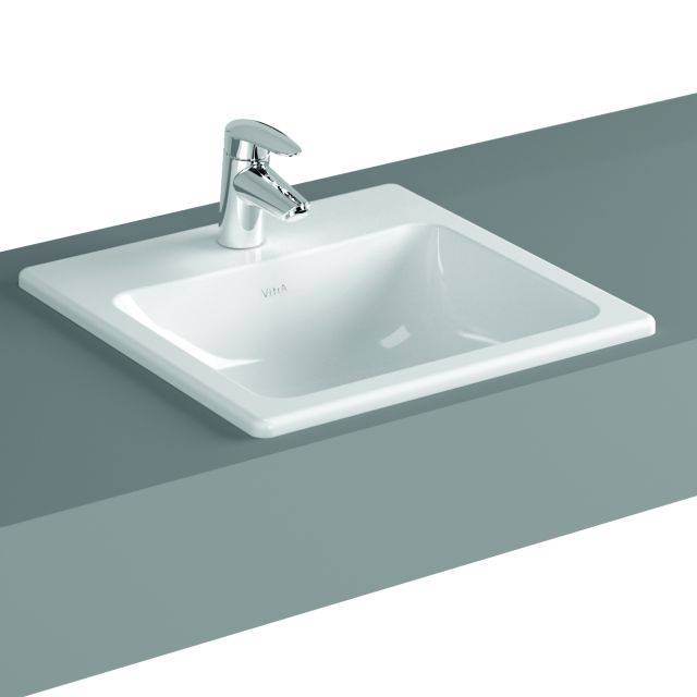 VitrA S20 Counter-top Basin, 45 cm, Square, 5463