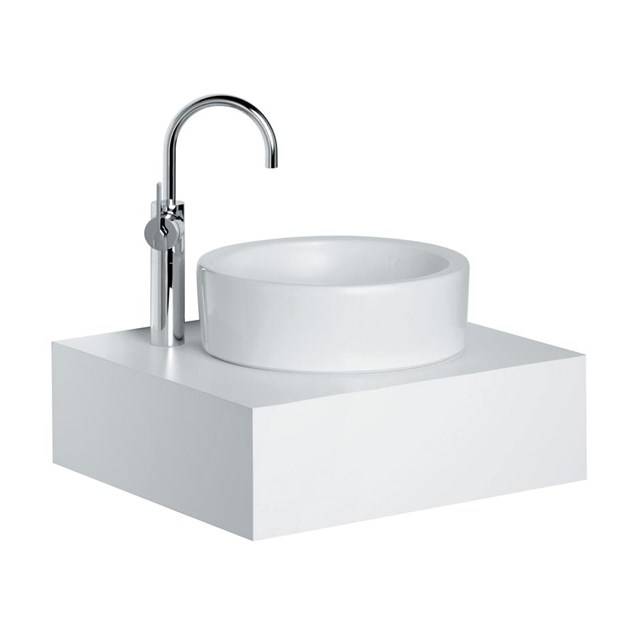 White Round 40 cm Vessel Washbasin