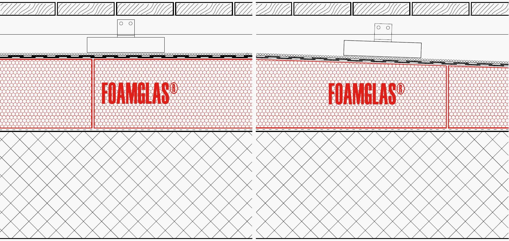 4.3.4 - Roof: Flat or Tapered Insulation (Cold Adhesive) with Membranes and Timber Decking