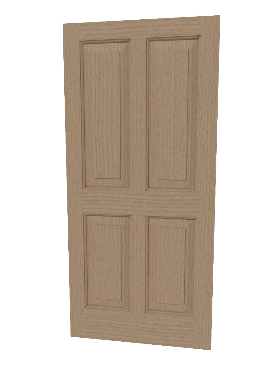 Traditional 4 Panel Door - Solid Timber Door
