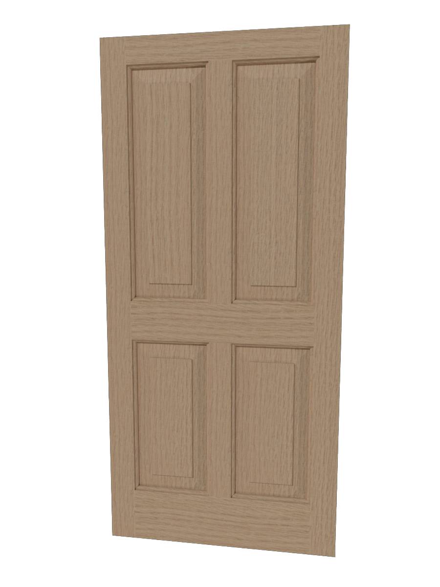 Traditional 4 Panel Door Solid Timber Door Johan Doors Ltd NBS Source