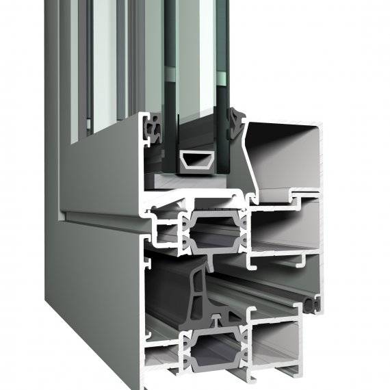 Aluminium Window CS 68 Concept System