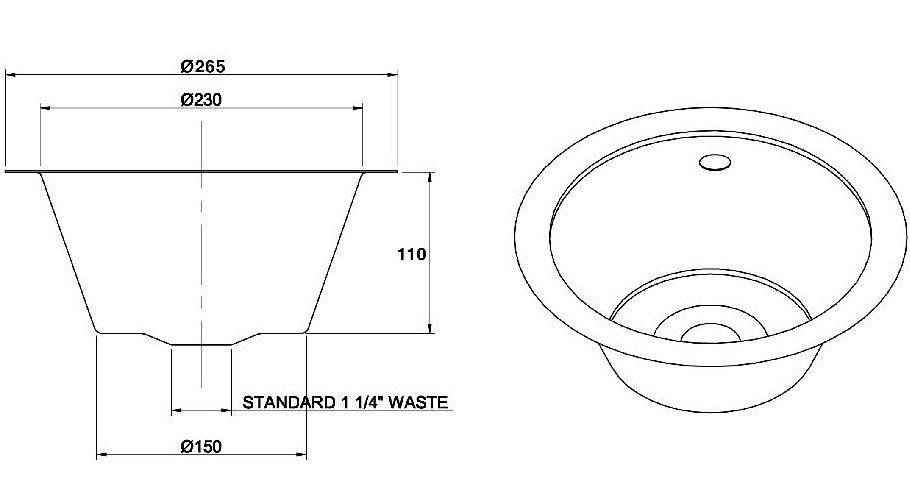 Weld-In Handwash Basin