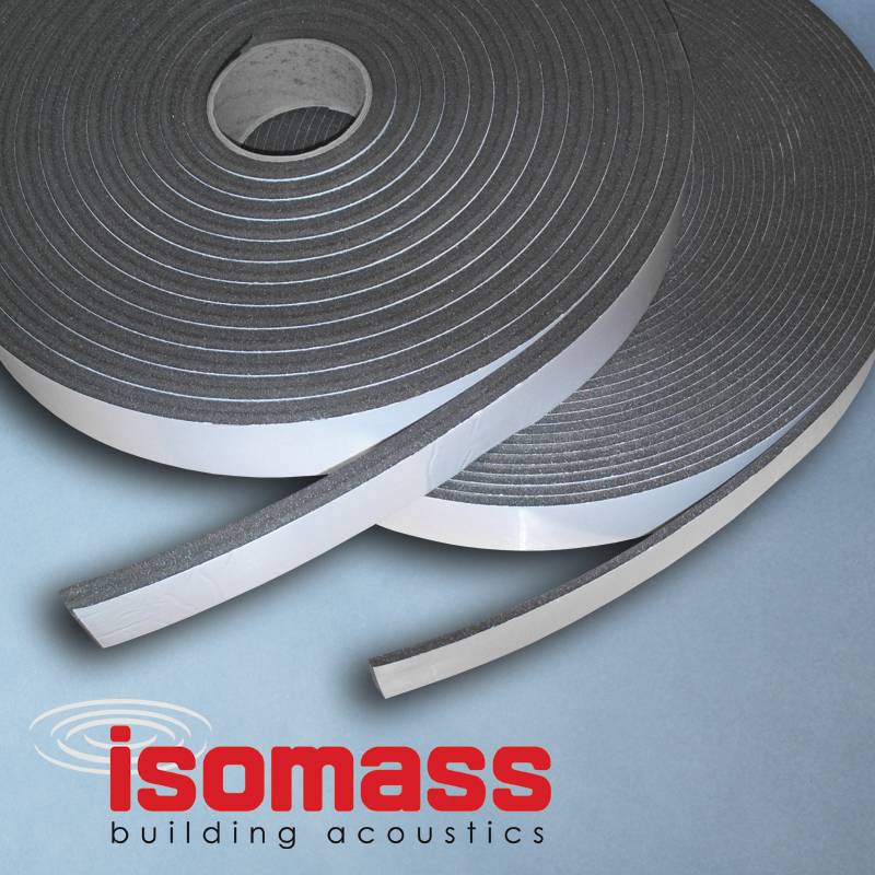 Impact Sound Isolation - Isocheck Isolation Strip - Acoustic isolation adhesive tape