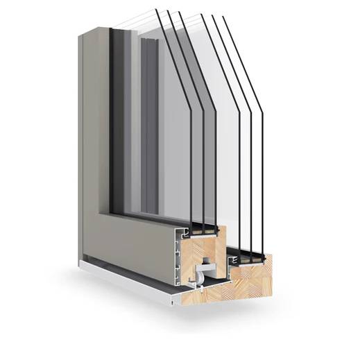 S319A/T Composite Sliding Patio Door - Triple-Glazed Alu-Clad Timber / Timber Only