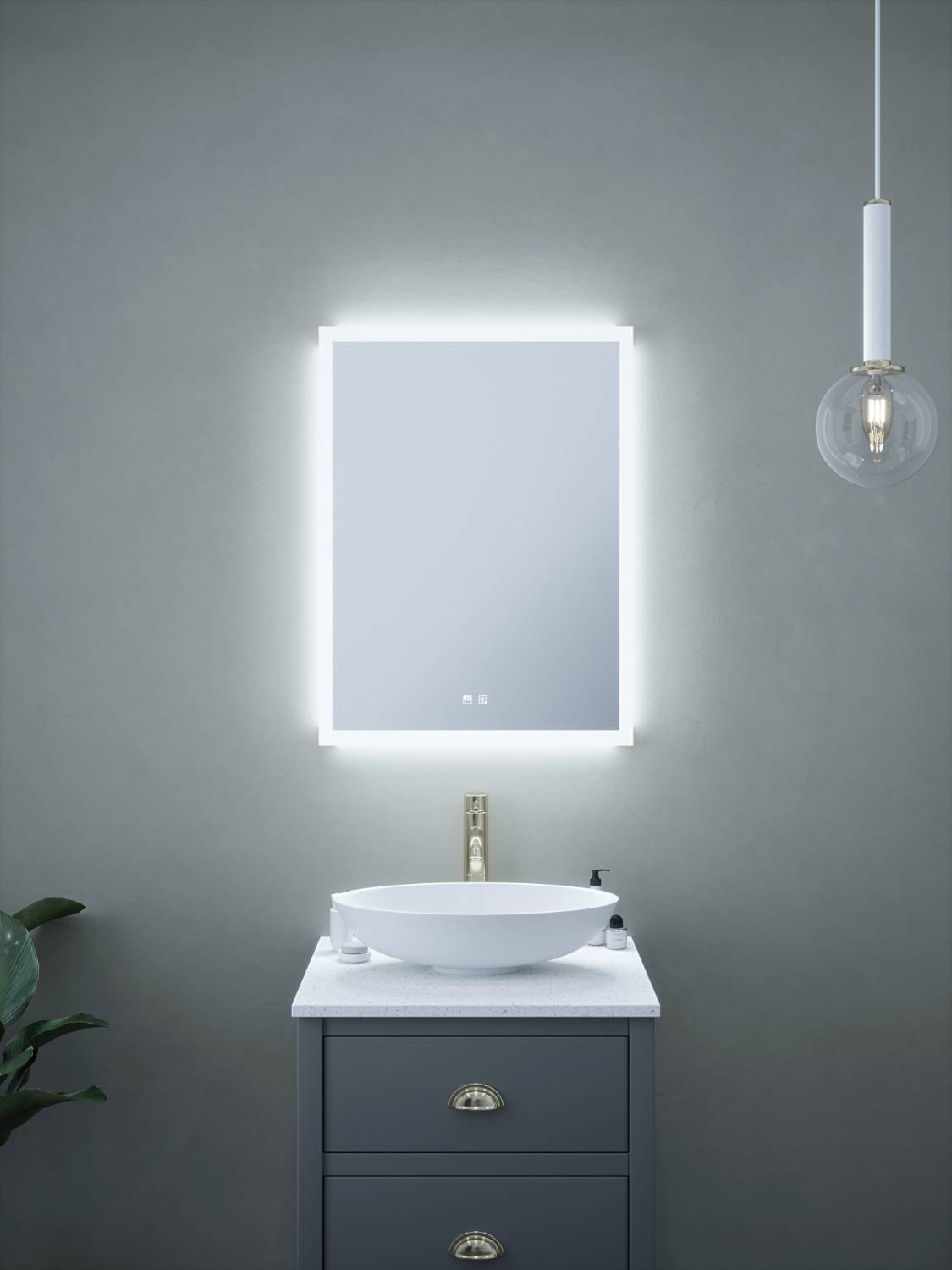 Mirror - Milton Illuminated CCT LED Mirror - SY9007 - LED Mirror with Lighting