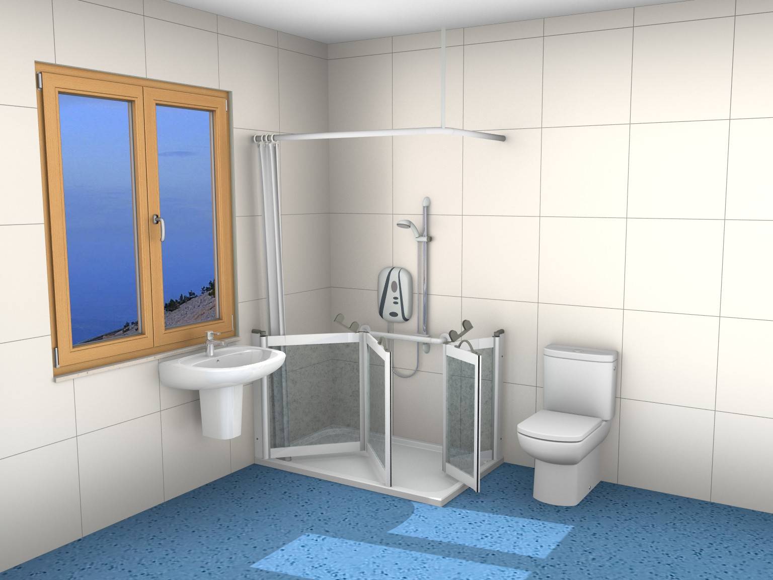 Aluseal HalfHeight Shower Enclosures NEACO Ltd NBS Source