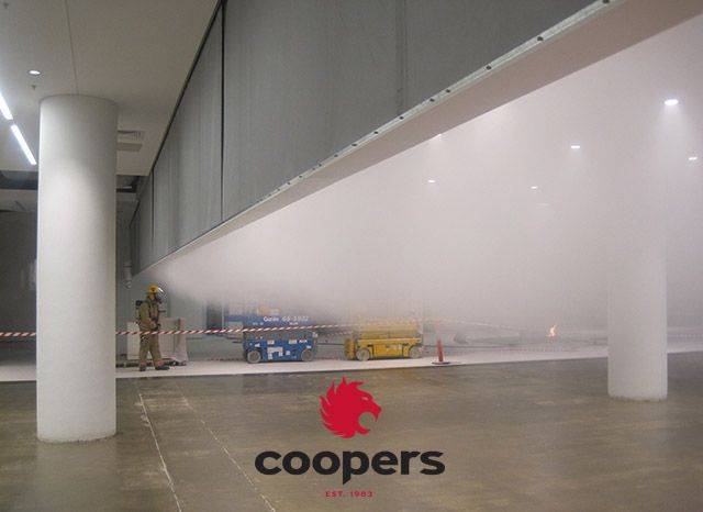 Smoke Curtain SmokeStop DH60 - Vertical Active Smoke Curtain - Vertical Smoke Curtain