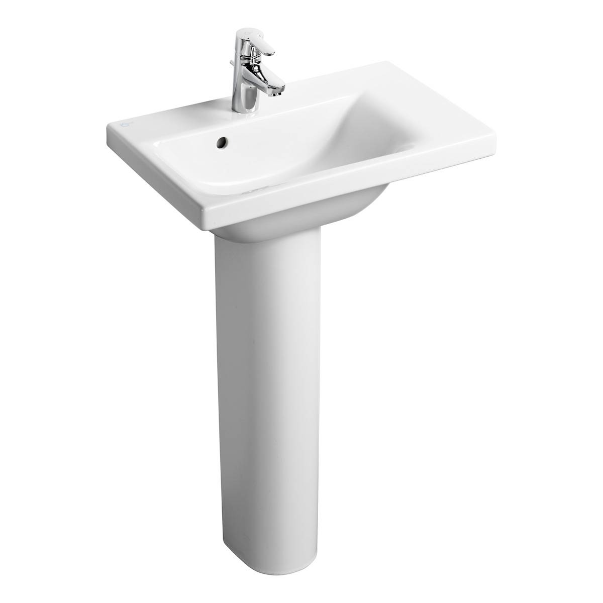 Concept Space 60 cm Washbasin, right hand platform