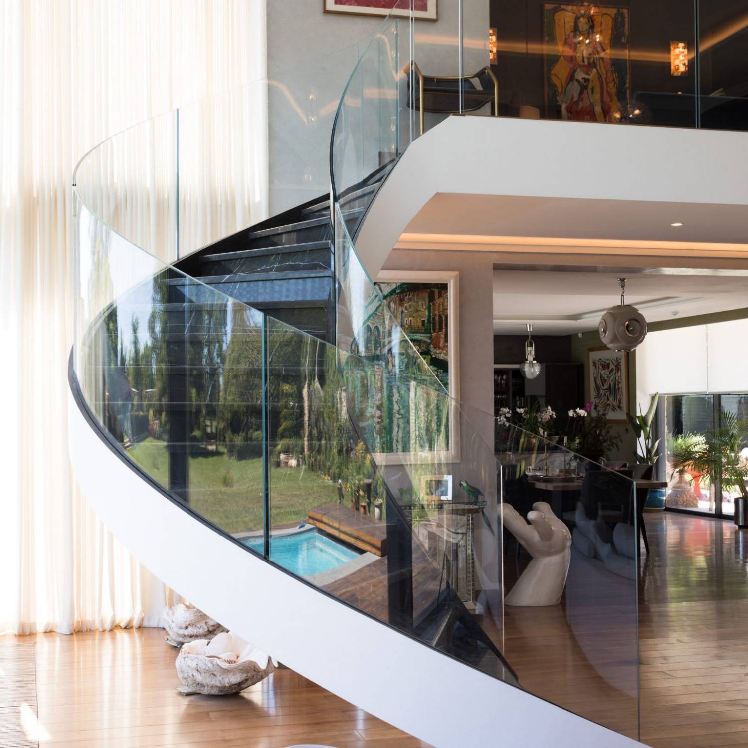 Curved Glass Balustrade - Glass Balustrade