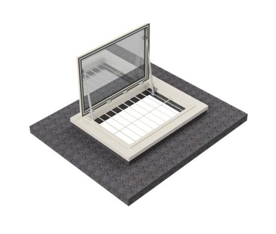 Stirling Roof Casement AOV Smoke Ventilator - Single Flap - Smoke & Natural Ventilator NSHEV 