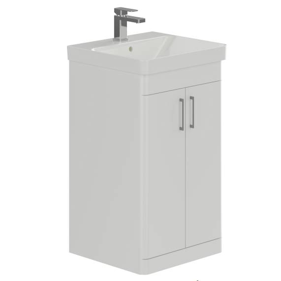 Layla 50 cm 2 Door Floor Standing Basin Unit | Lecico Bathrooms | NBS ...