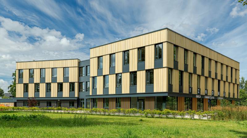 Accoya Wood Façade Choosen Spectacular Work Space in Latvia