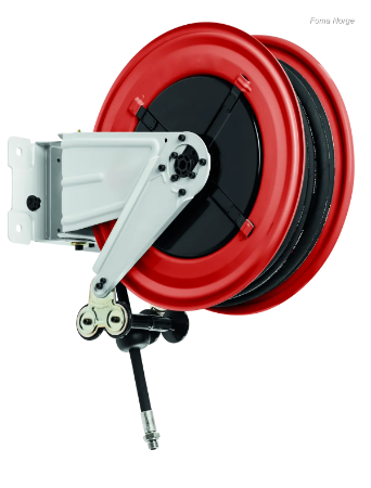 Slangetromler - Hose Reel, Varnished, with 18m Hose