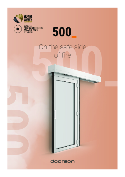 Doorson 500 Series, Fire-Rated Sliding Doors