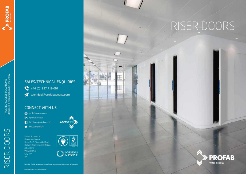 Profab Access Riser Doors Brochure - INTEGRA 4000 Series