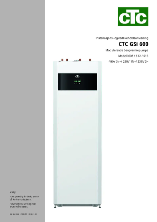 CTC GSi 600 Manual