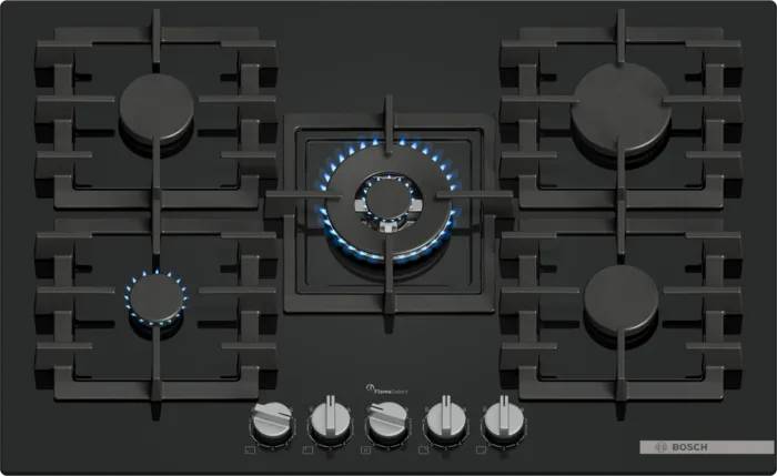Series 6 gas hobs, 60cm, 75cm, 90cm width options